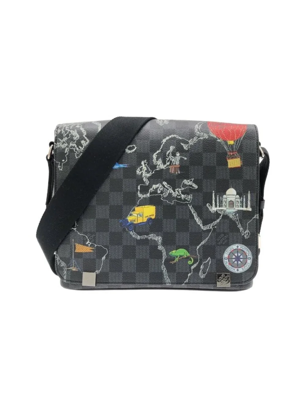 Louis Vuitton Damier Graphite Map District Shoulder